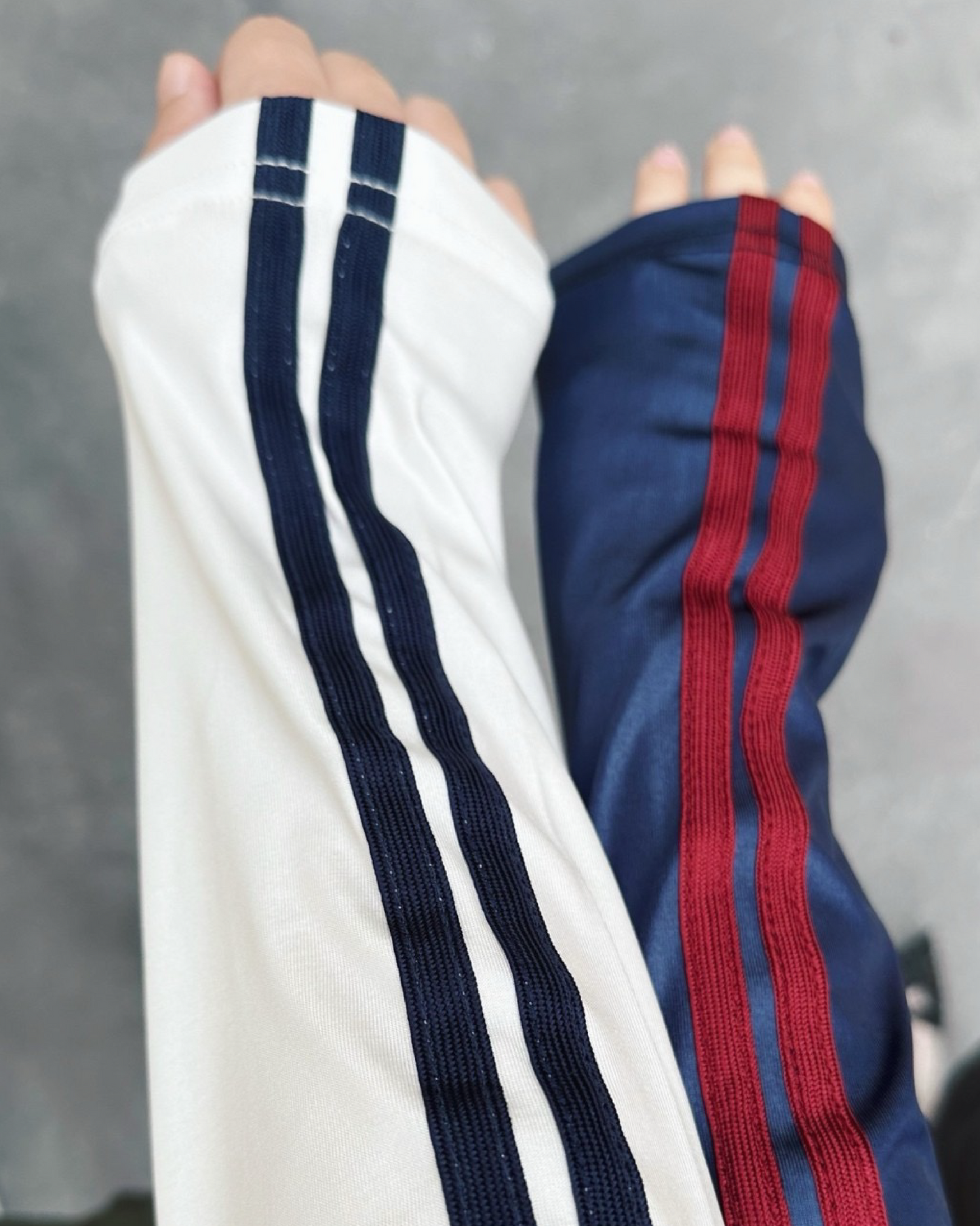 Line Cutout Long Sleeves Tee - White