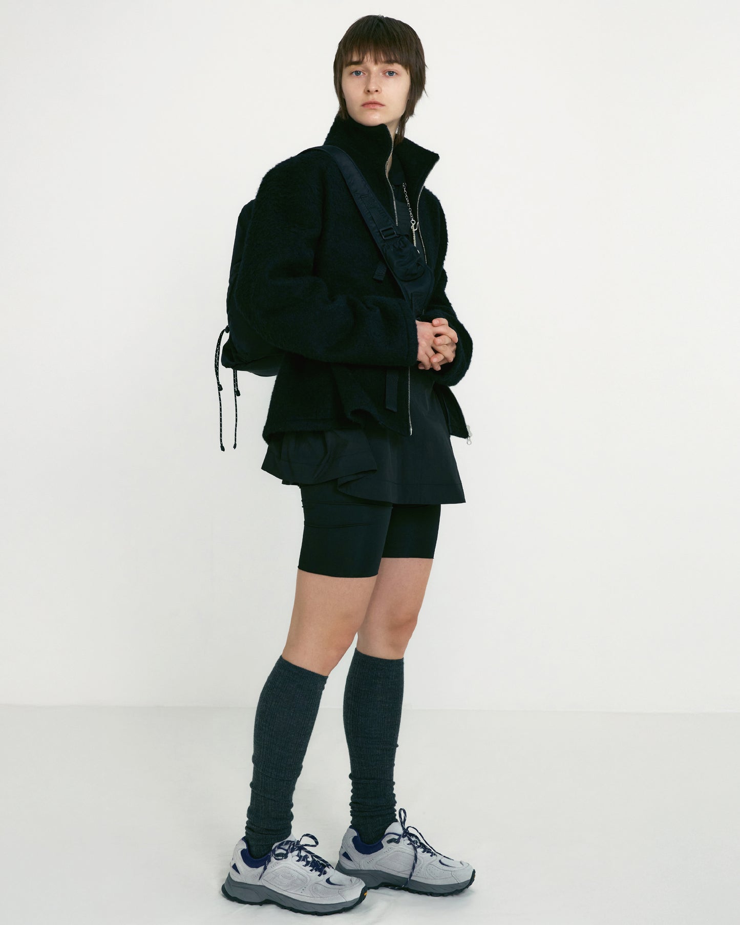 Mini String Backpack - Black