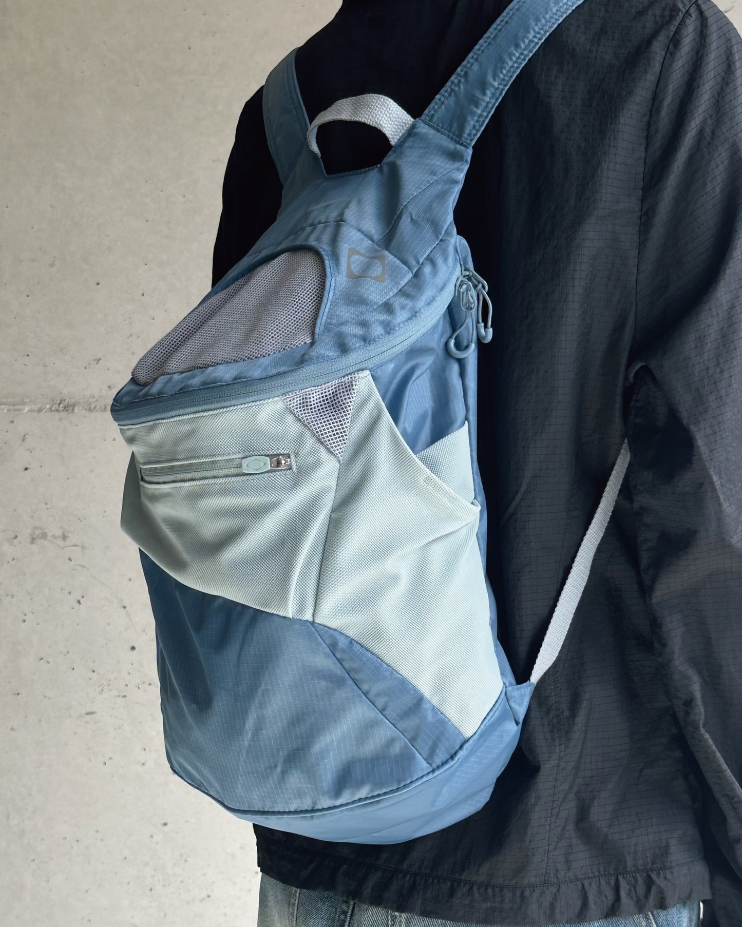 Lightweight Zip-Around Backpack - Blue Grey