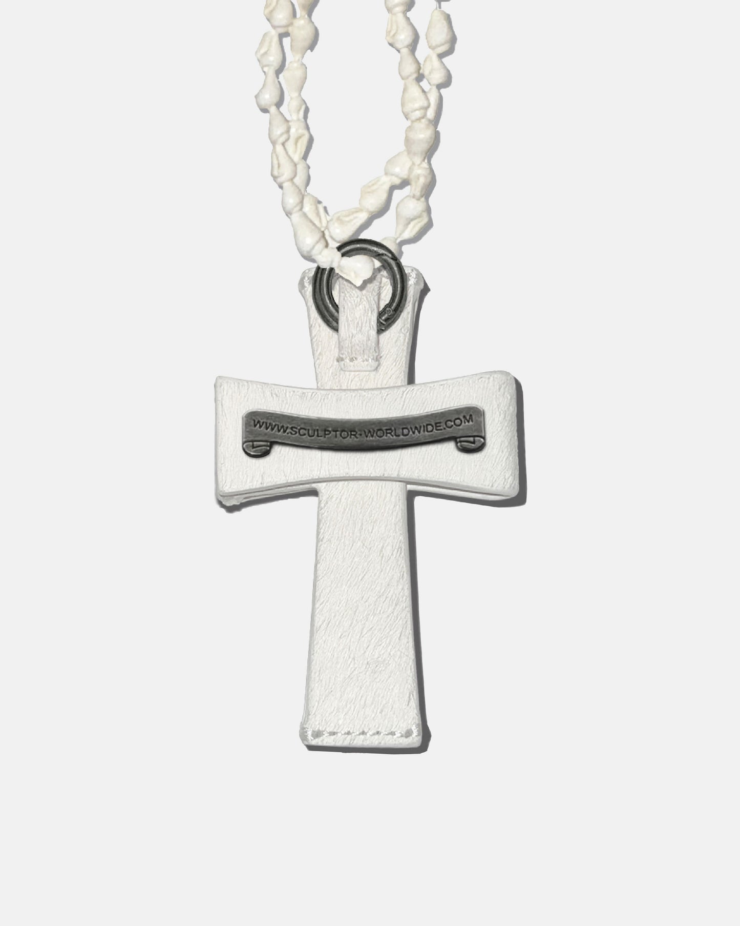 Cross Hair On Strap Wallet - White