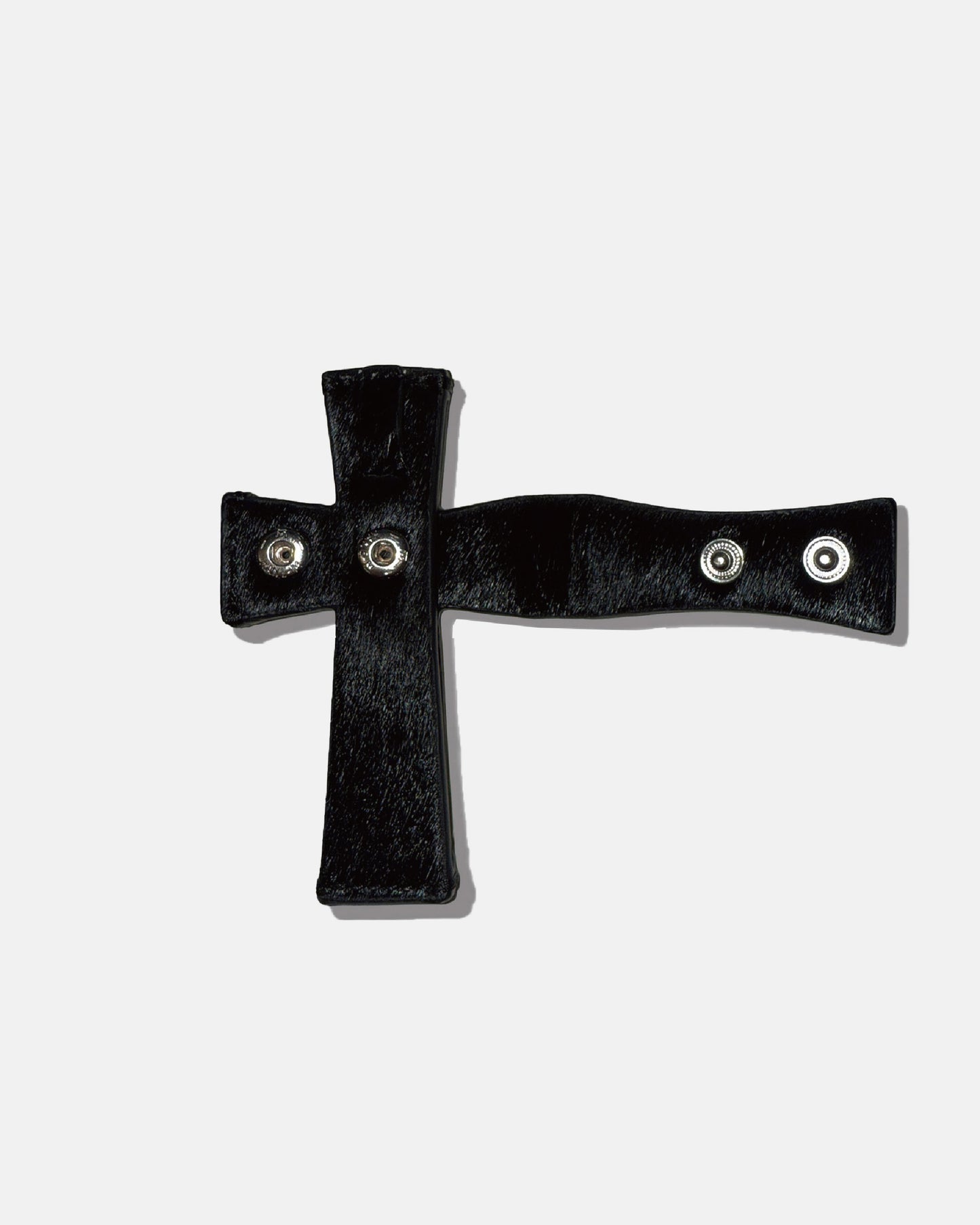 Cross Hair On Strap Wallet - Black