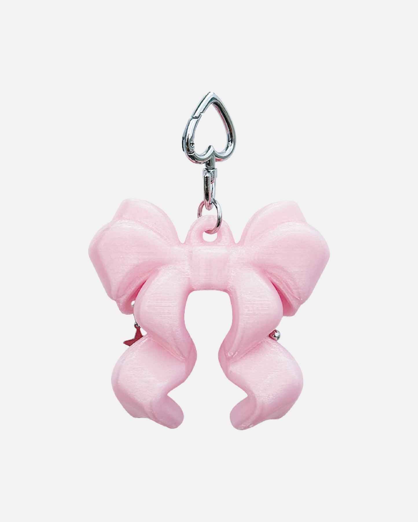 Ribbon Balm Keychain - Clear Pink