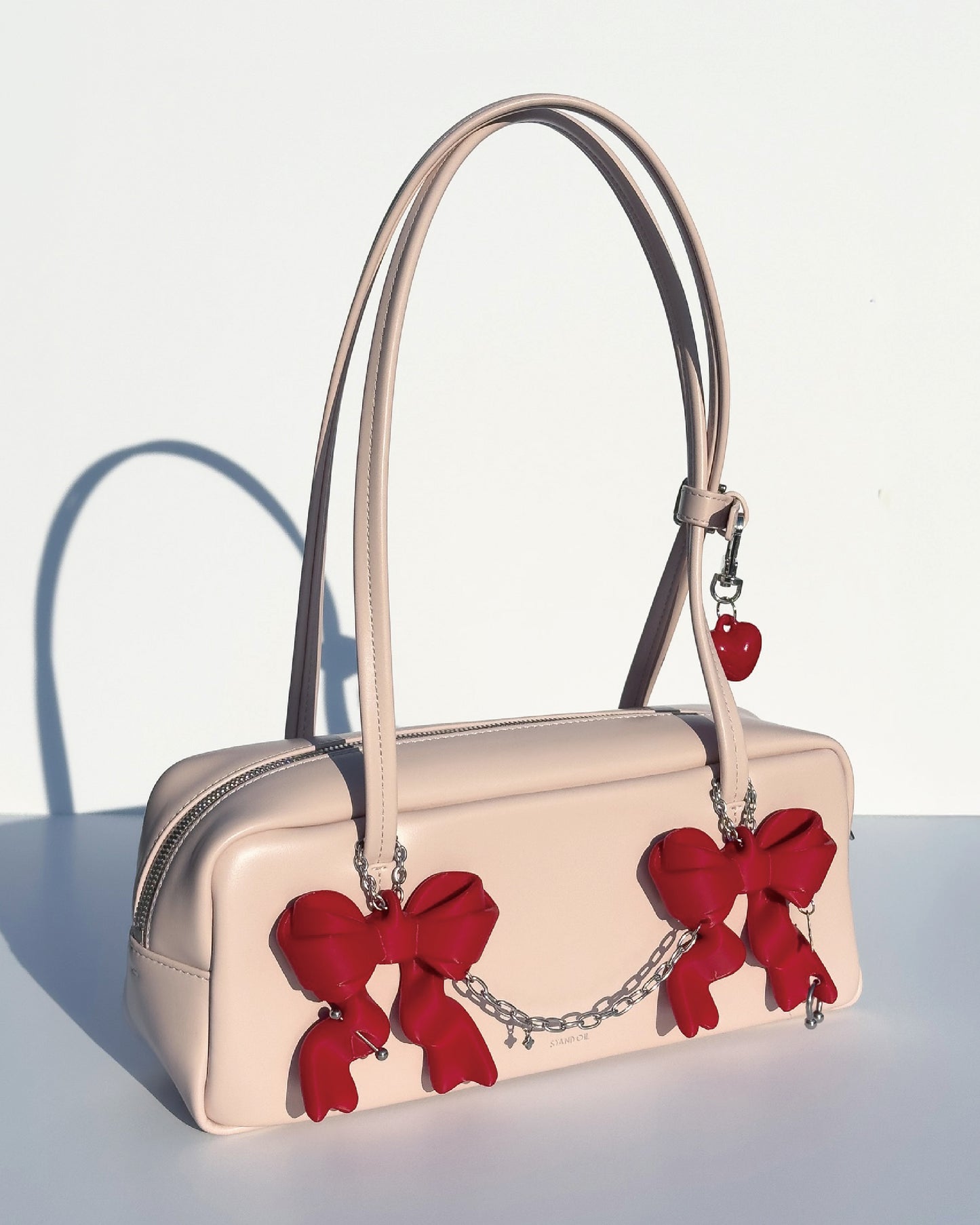 Ribbon Balm Keychain - Strawberry Matcha