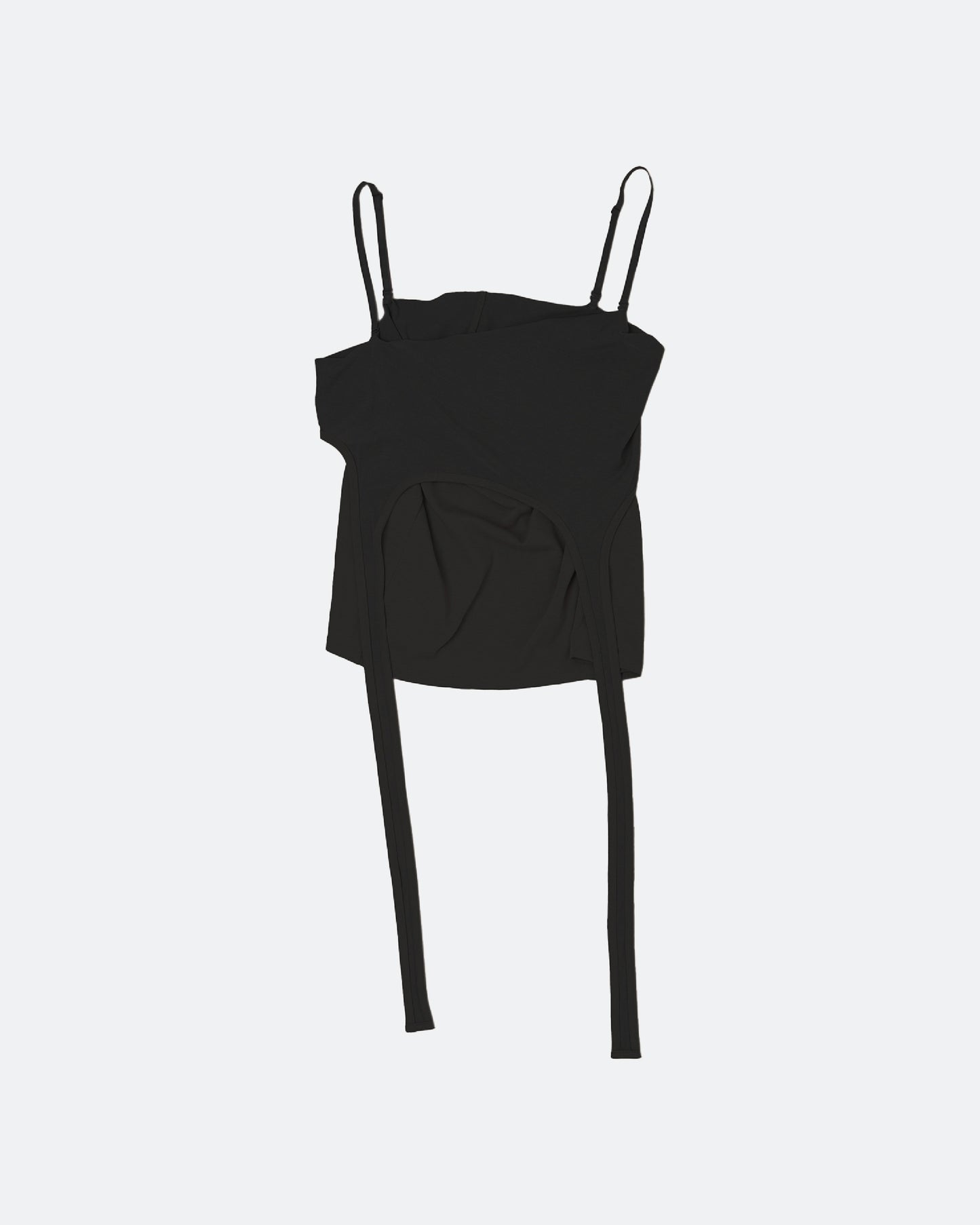 Two Way Strap Dress - Black
