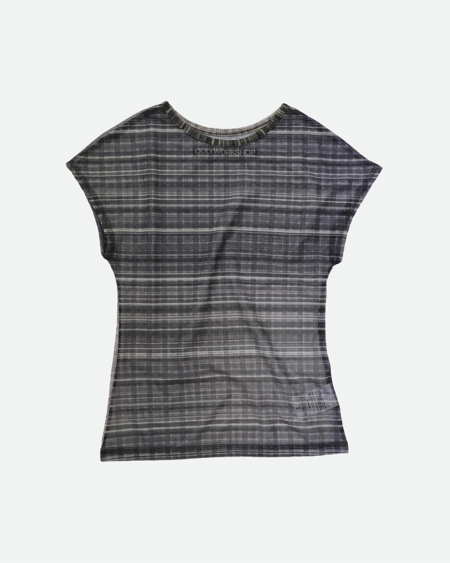 Dark Tartan Mesh Tee