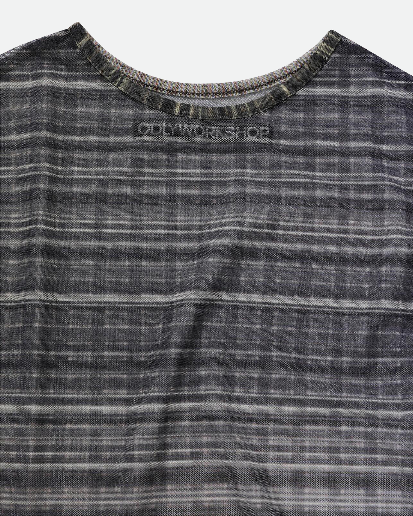 Dark Tartan Mesh Tee