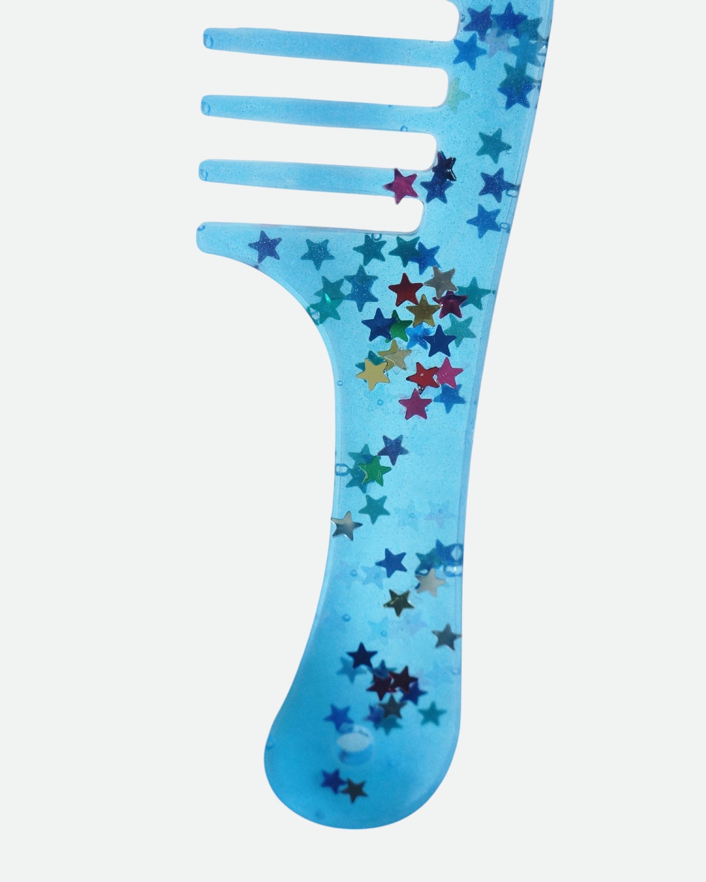 Slush Puppy Wide Tooth Glitter Comb - Blue