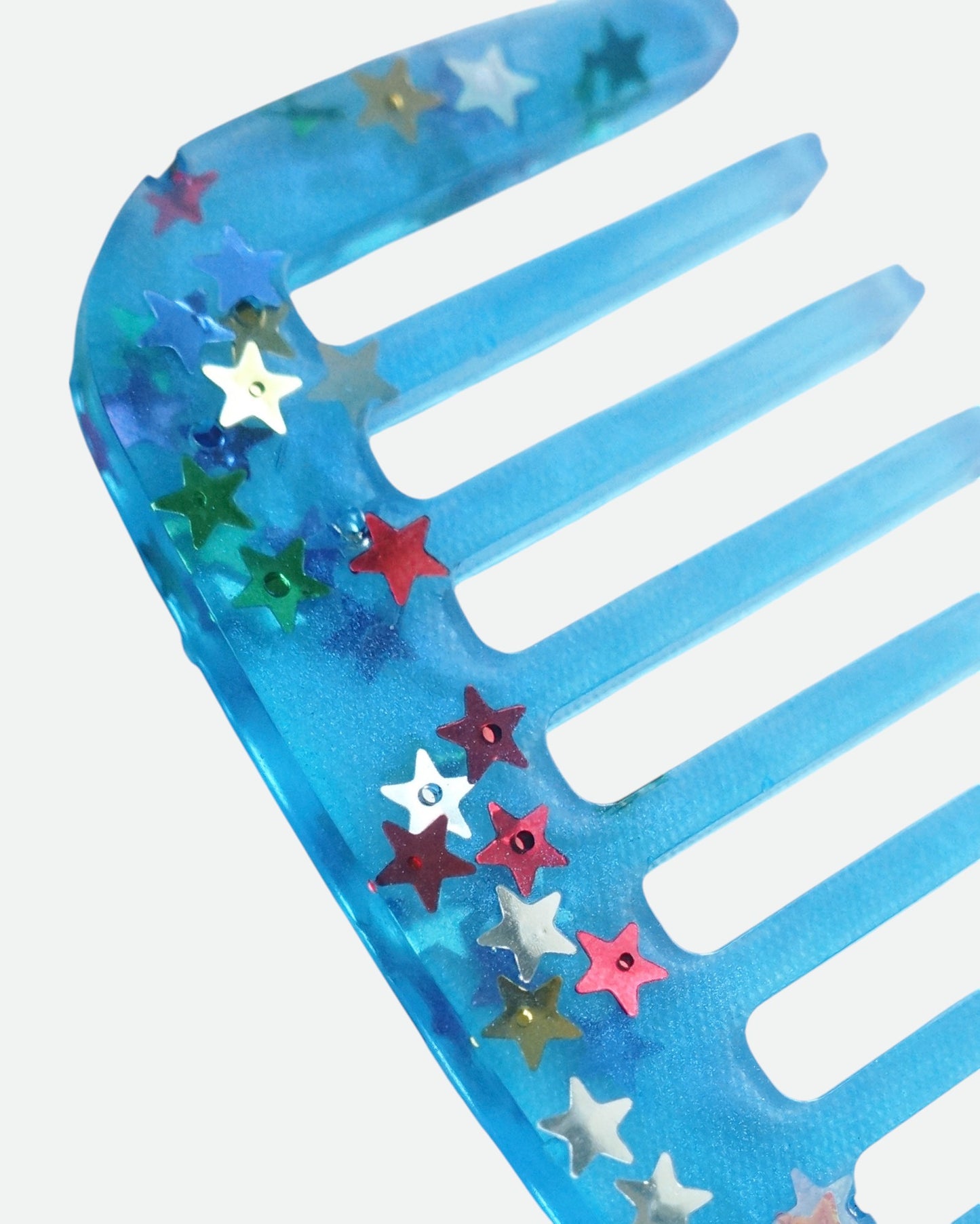 Slush Puppy Wide Tooth Glitter Comb - Blue