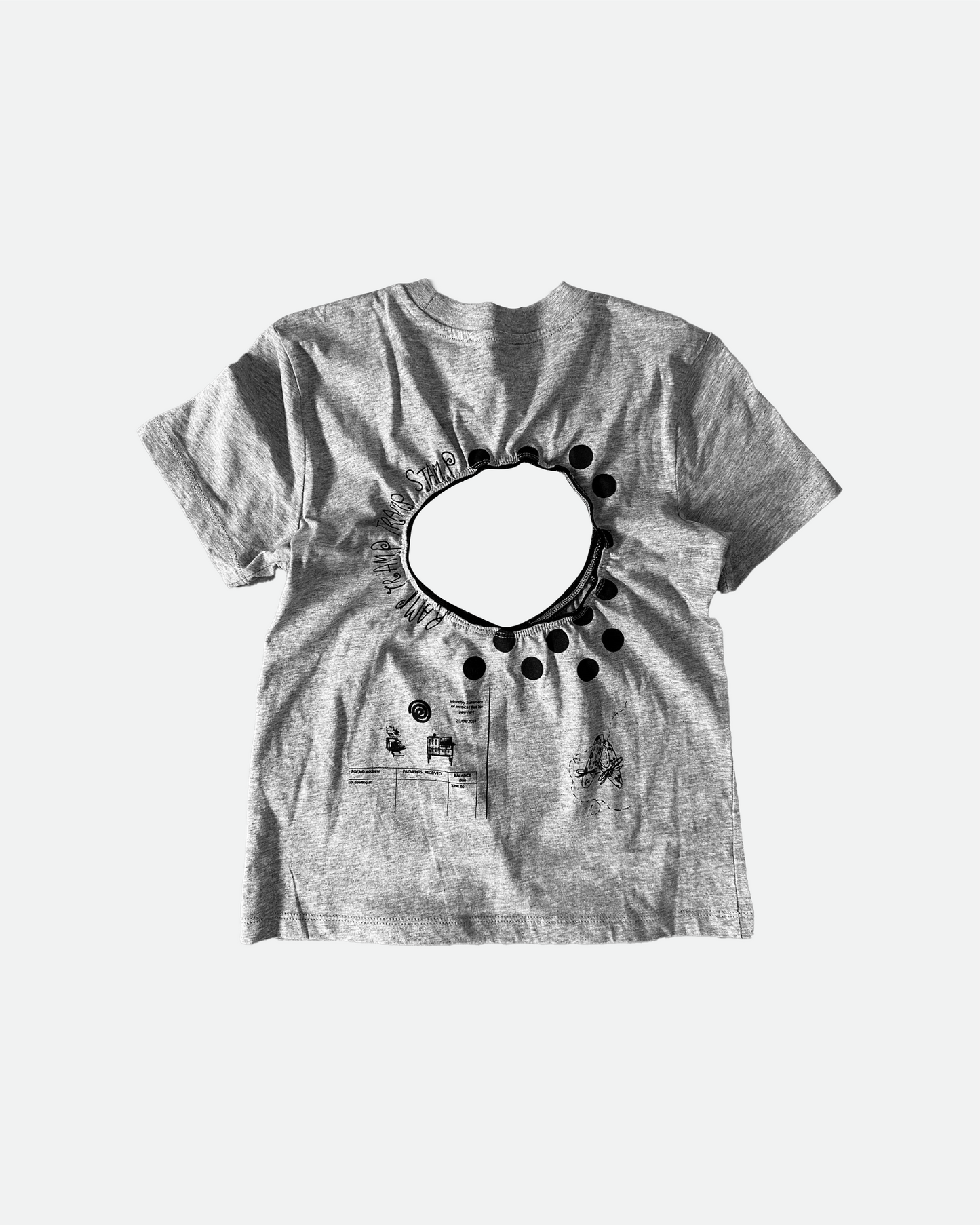 Logo Removal Baby Tee - Grey