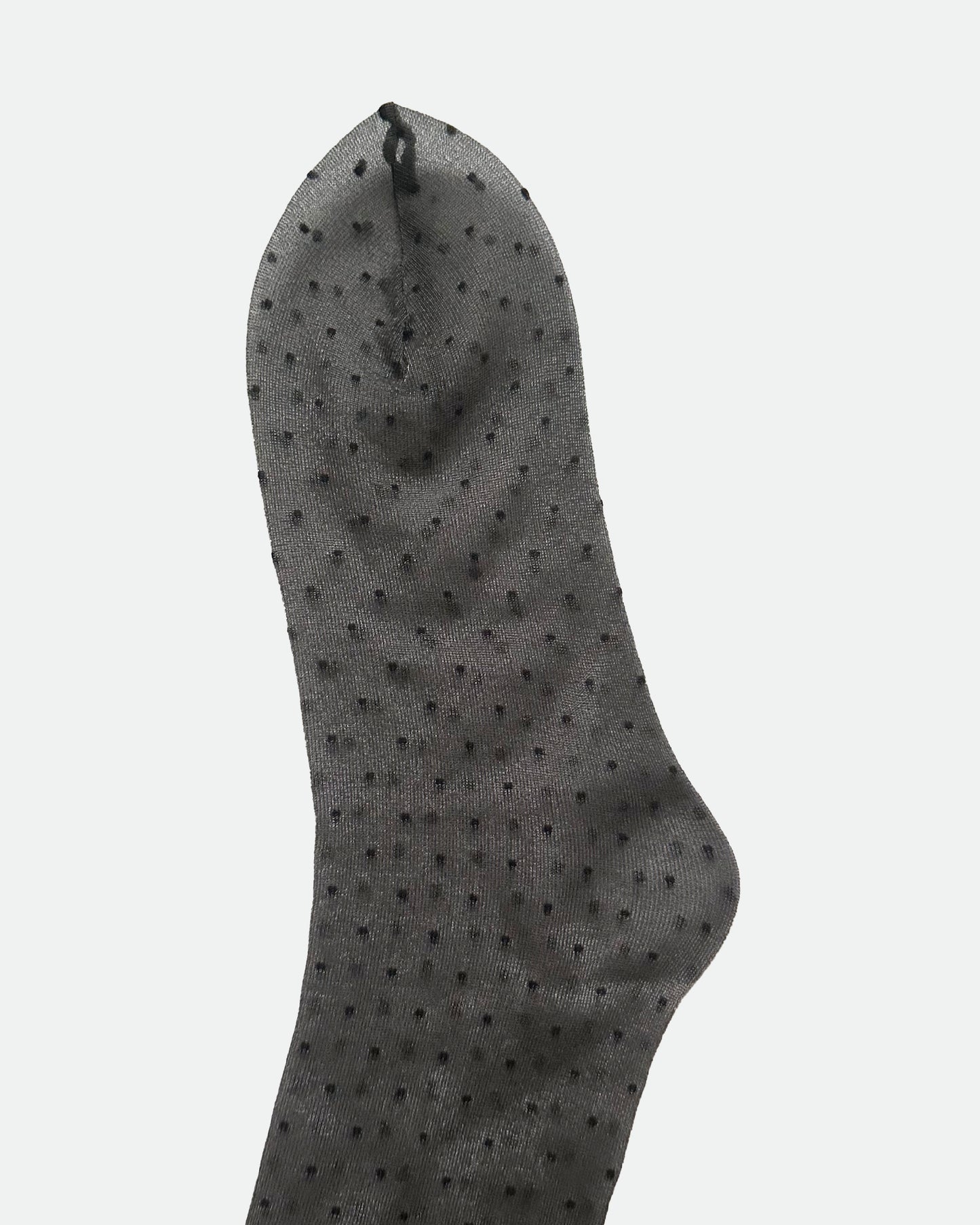 Tulle Pin Dot socks - Charcoal Gray