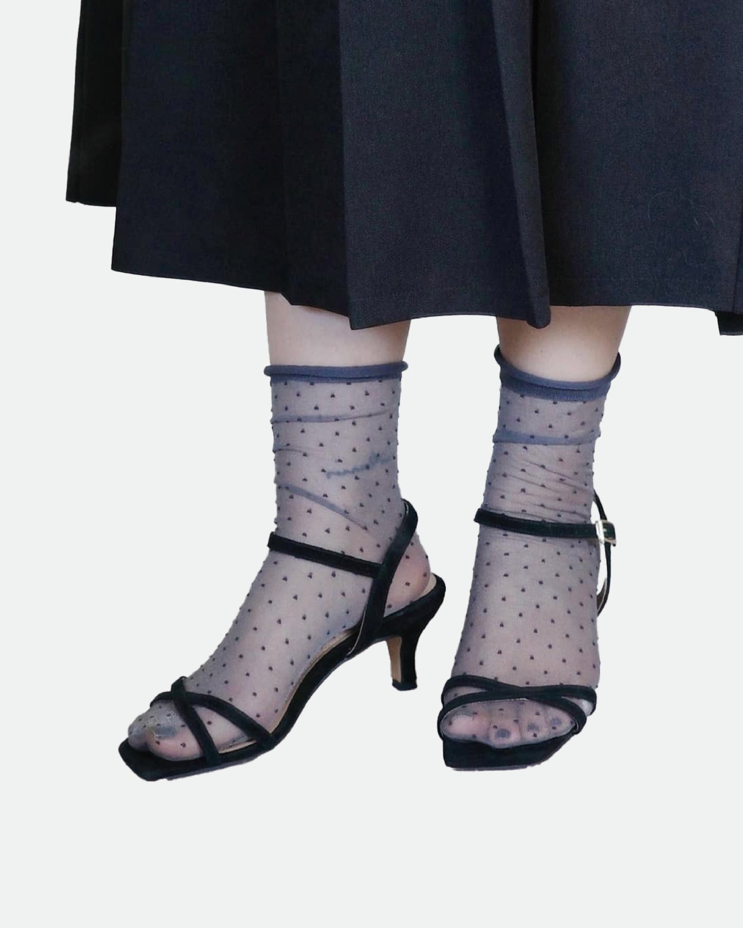 Tulle Pin Dot socks - Lemonade