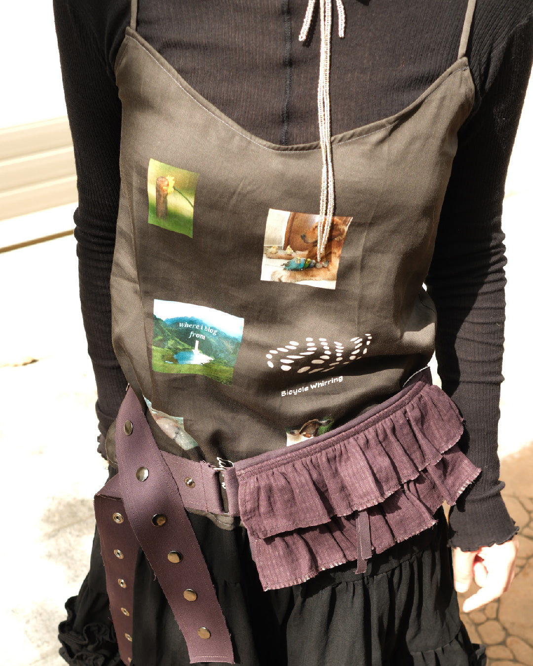 Mood Board Camisole - Charcoal