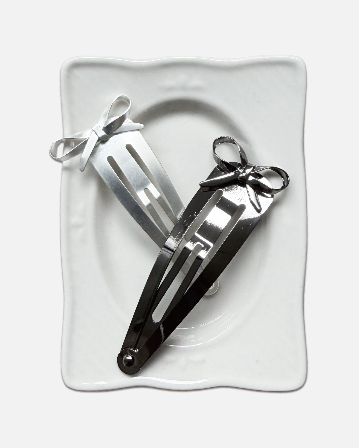 Ribbon Hair Clip - Black