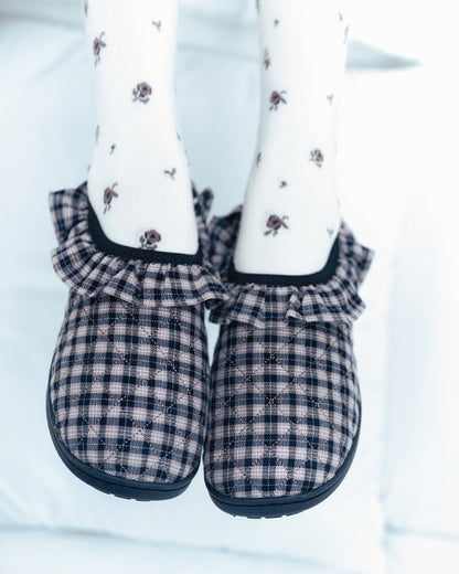 Fluff Check Padding Shoes - Check