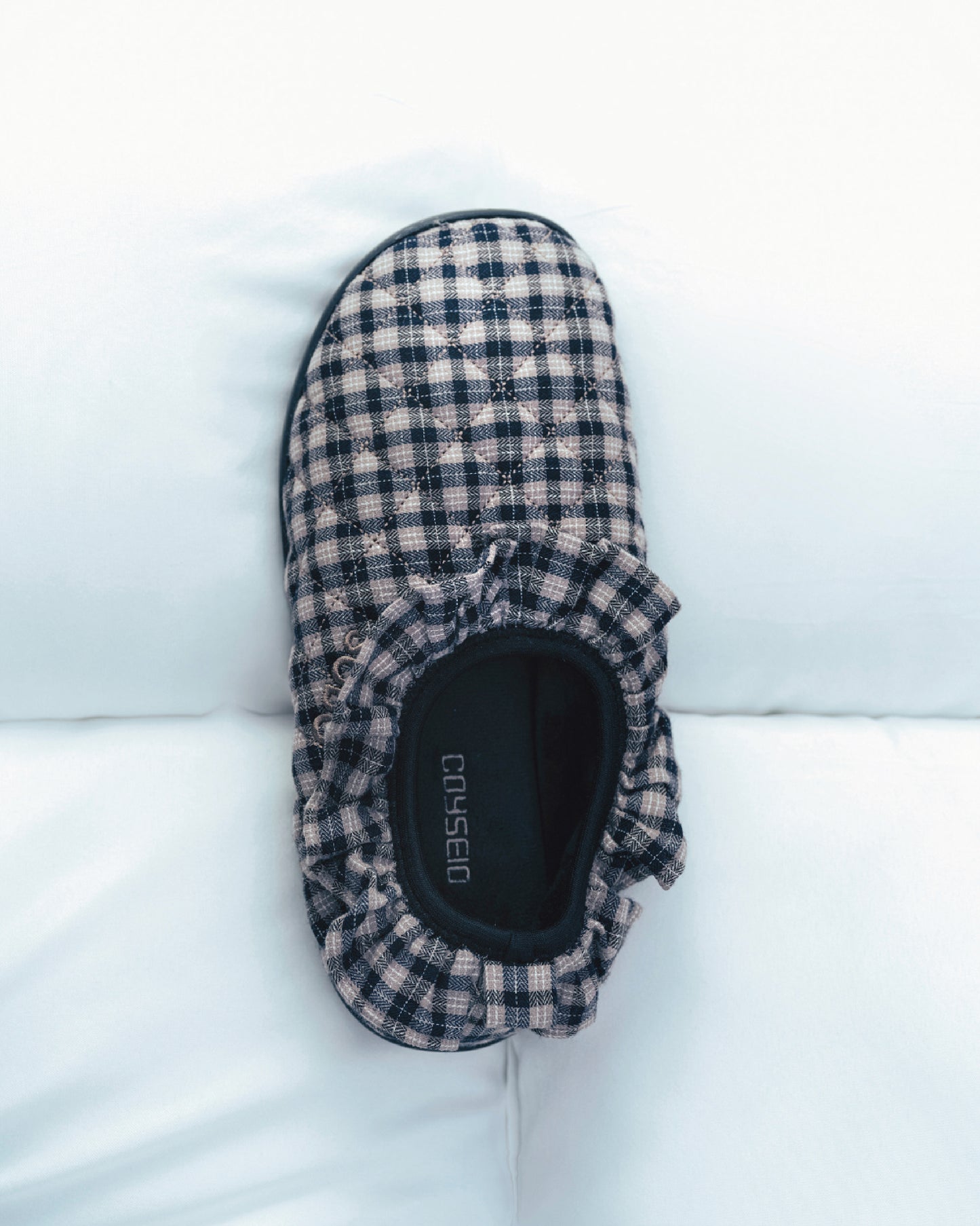 Fluff Check Padding Shoes - Check