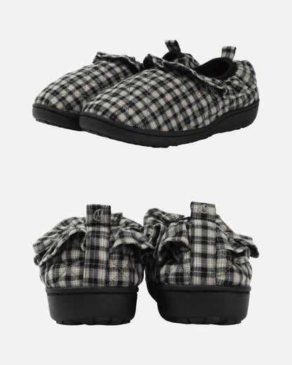Fluff Check Padding Shoes - Check