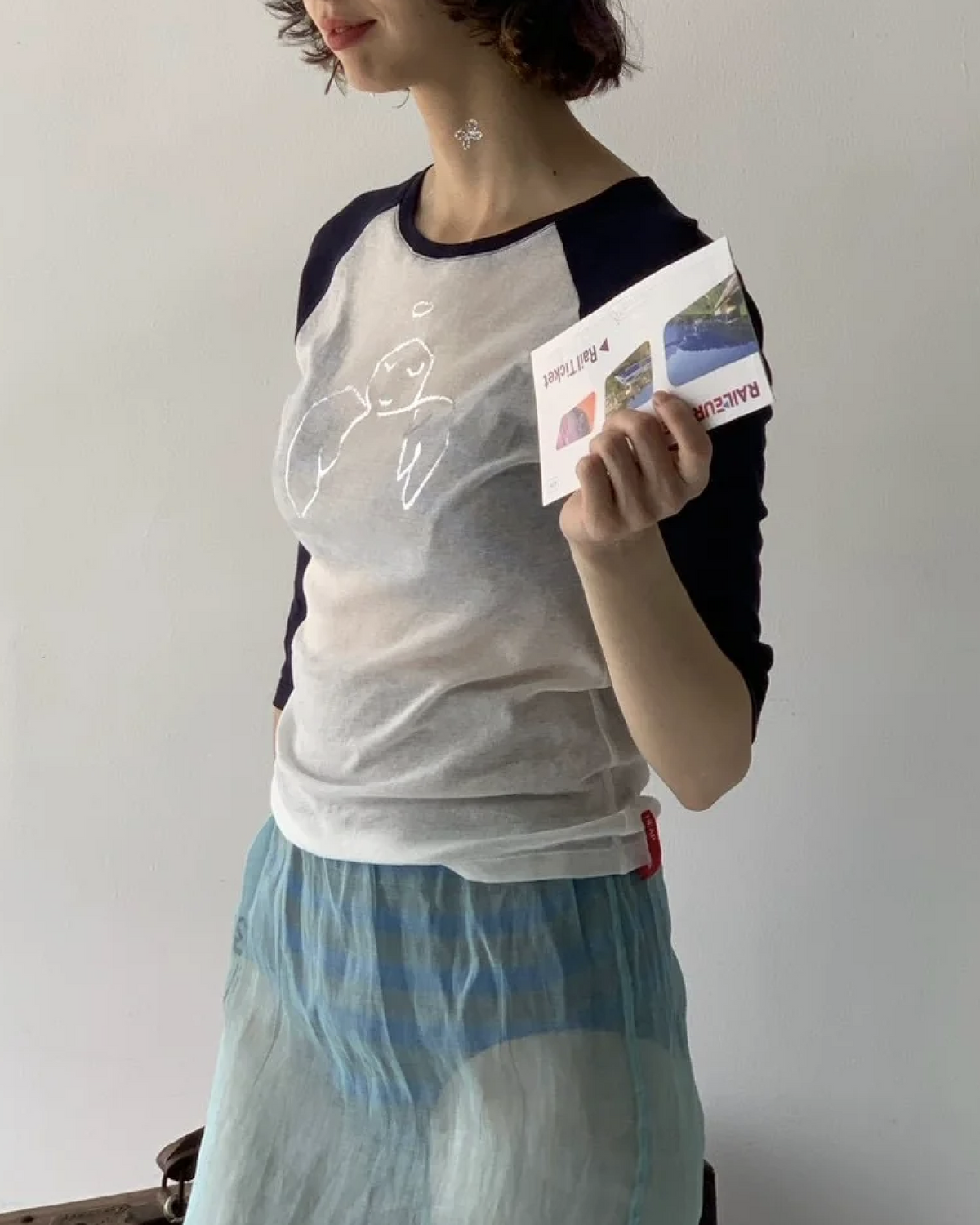 Sheer Long T-shirt - Mineral Angel