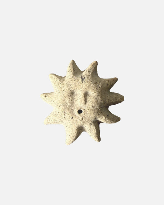 Sun Face Incense Holder - Sand