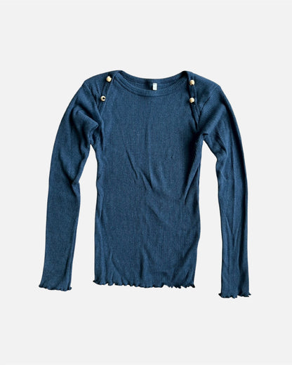 Disc Long Sleeve Tee - Ampera Blue