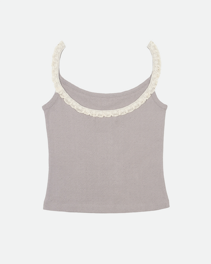 Vintage Puppy Lace Sleeveless - Light Purple