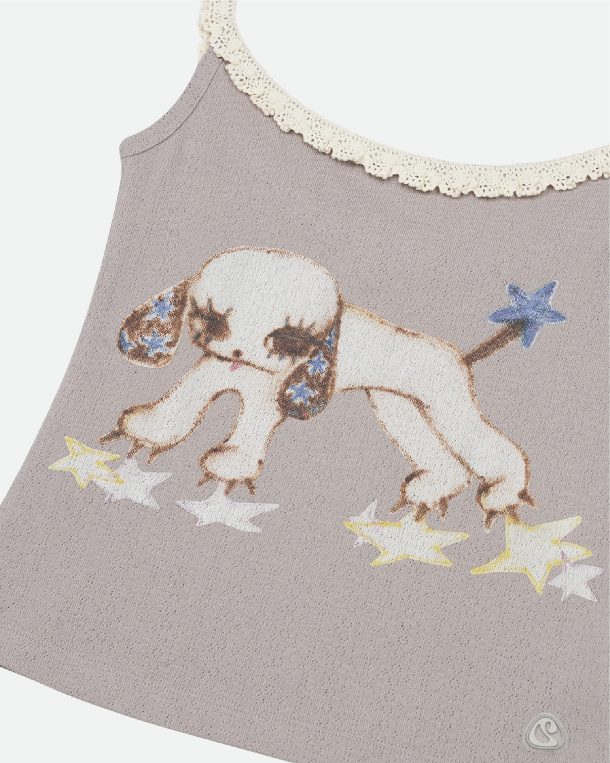 Vintage Puppy Lace Sleeveless - Light Purple