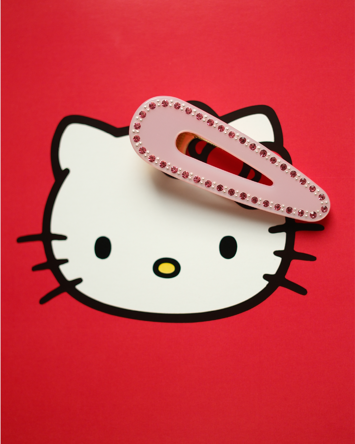 Crystal Teardrop Clip - Miss Piggy