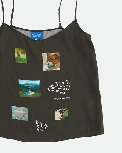 Mood Board Camisole - Charcoal