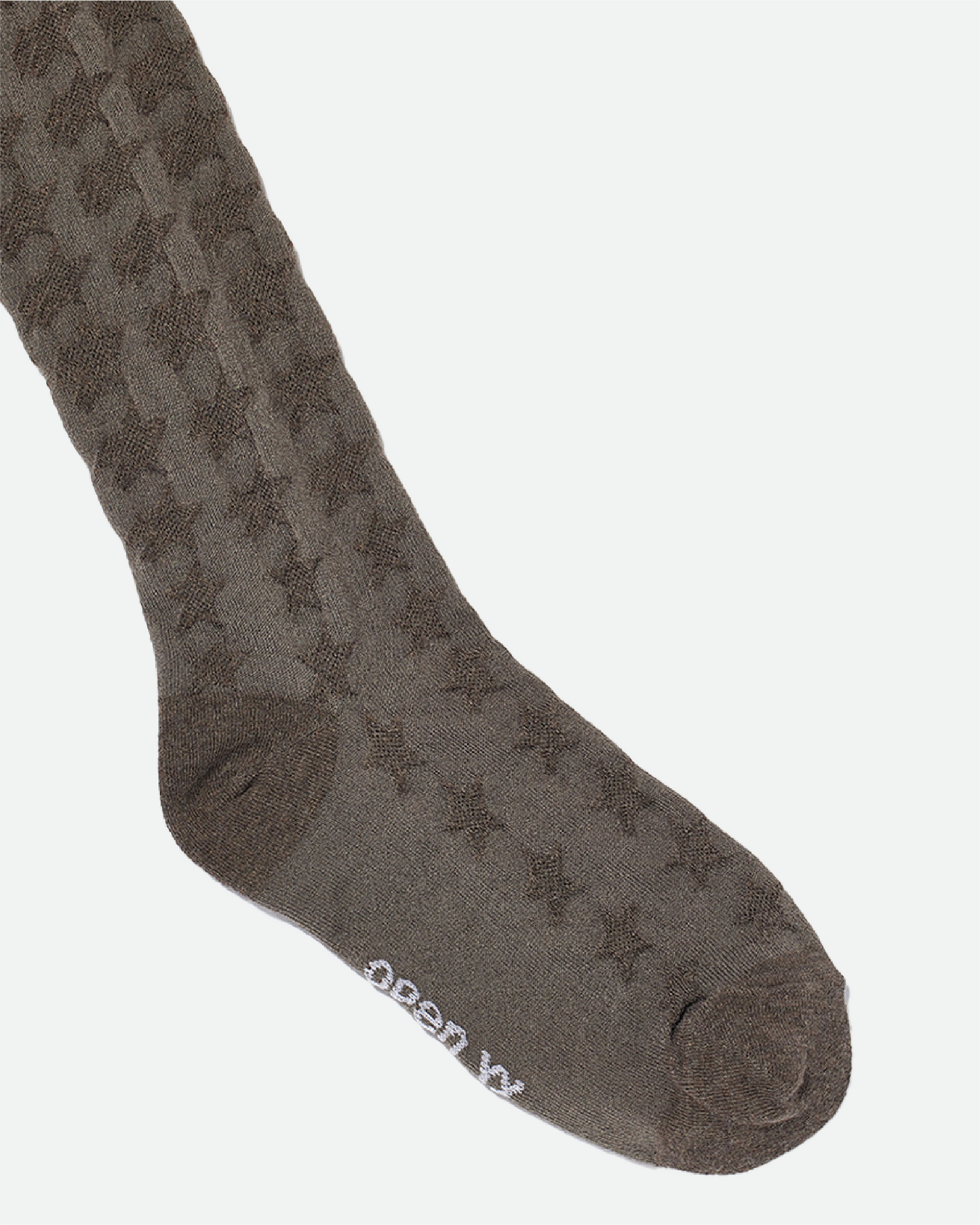 Hound's Tooth Star Tights, Brown