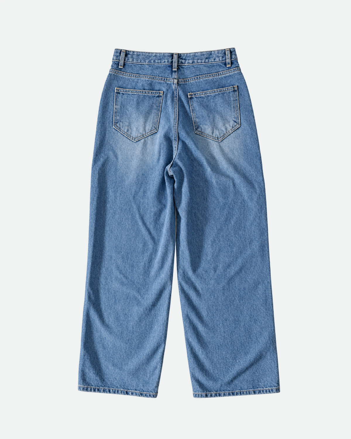 SS Studded Washed Jeans - Blue