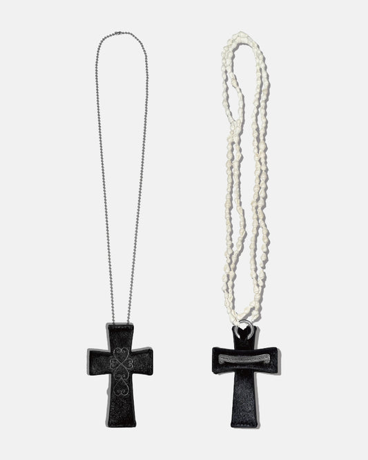 Cross Hair On Strap Wallet - Black