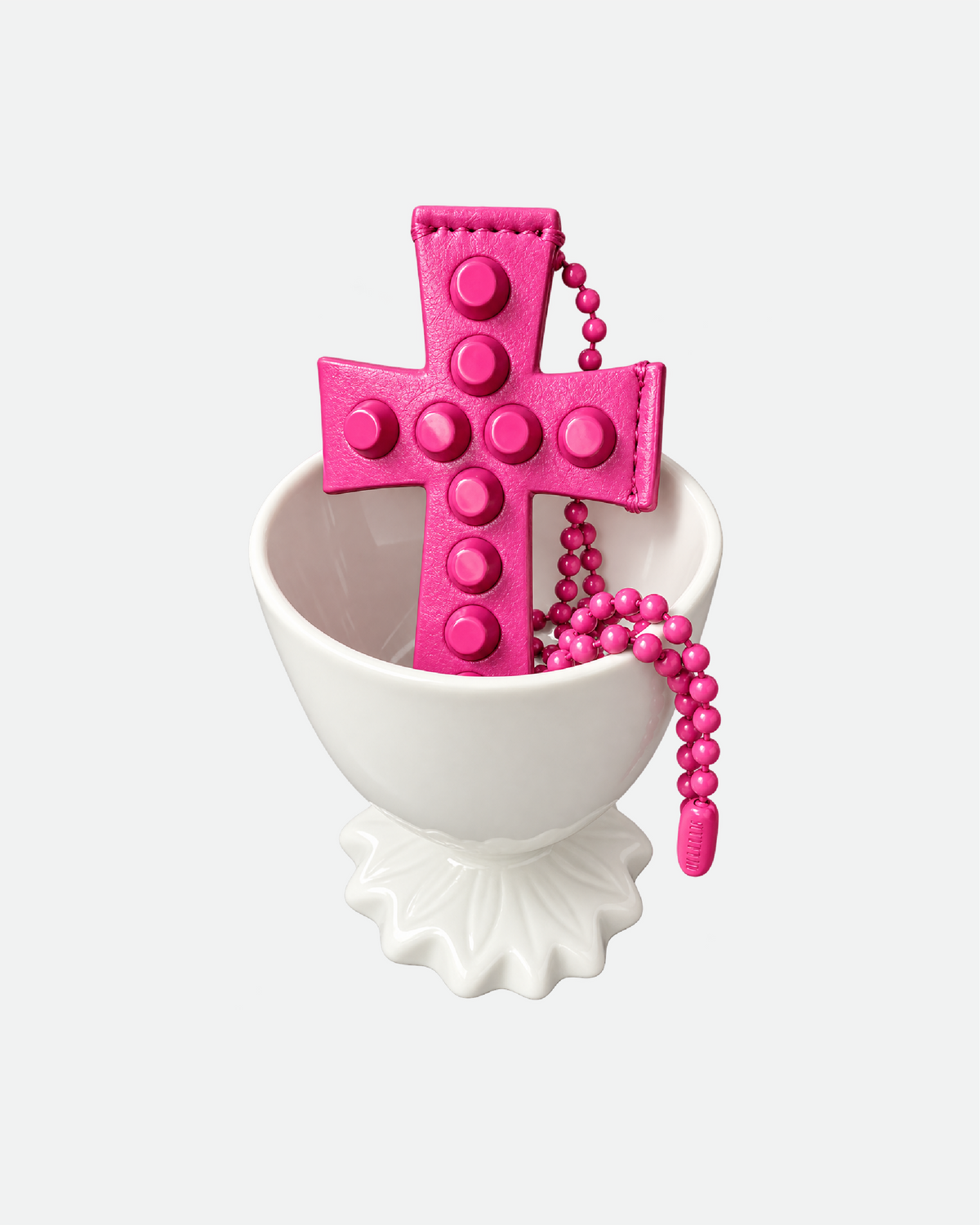 Cross Stud Strap Wallet - Pink