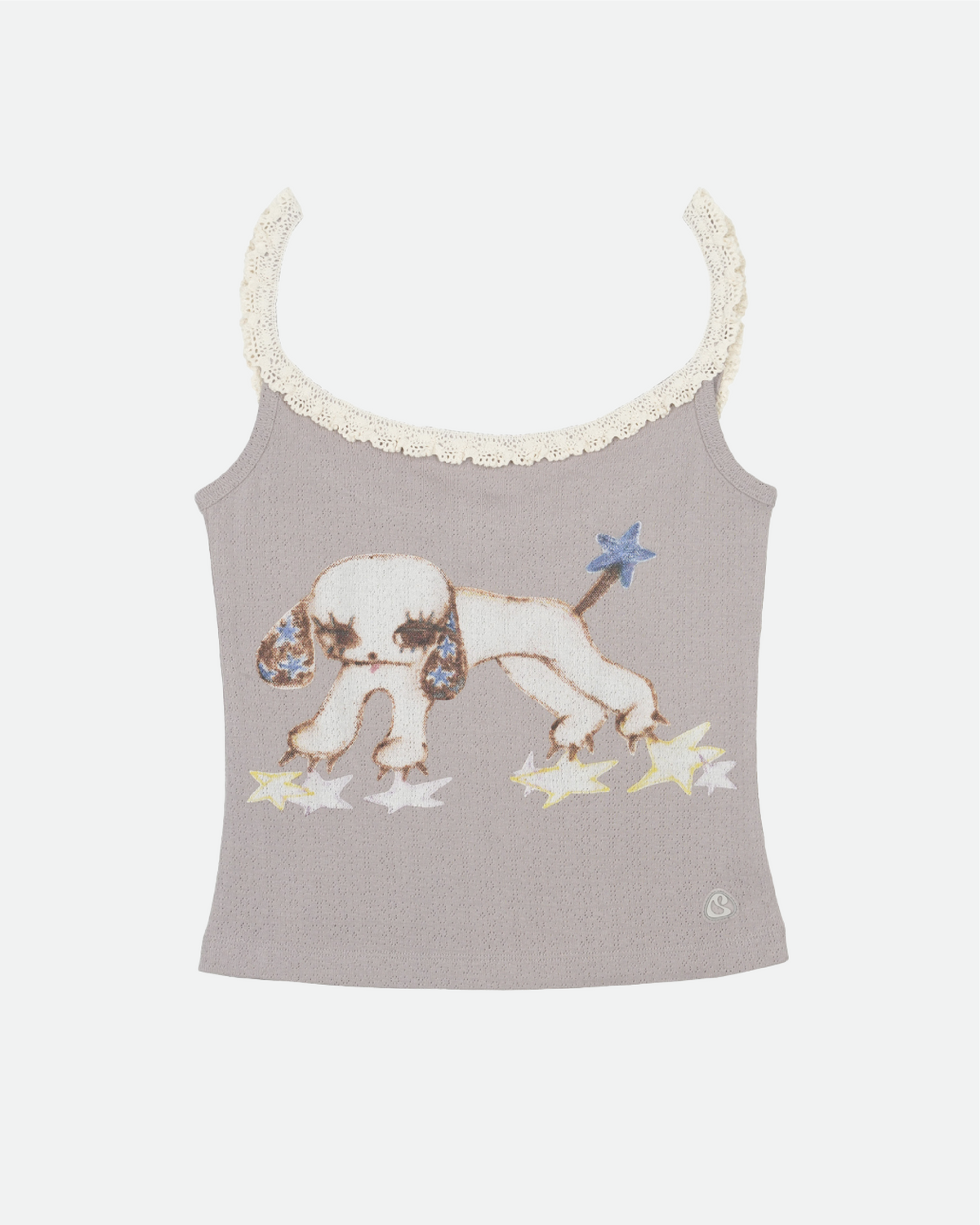 Vintage Puppy Lace Sleeveless - Light Purple