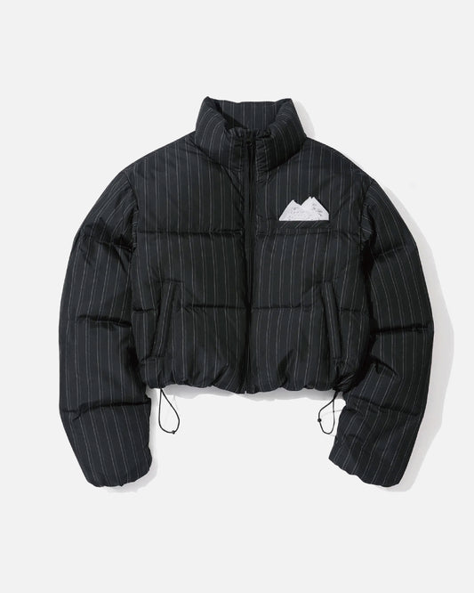 So Demure Cropped Puffer Down - Faded Black