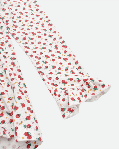 Little Strawberry Lace Top - Ivory