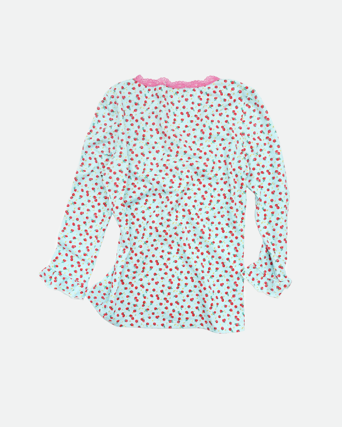 Little Strawberry Lace Top - Mint