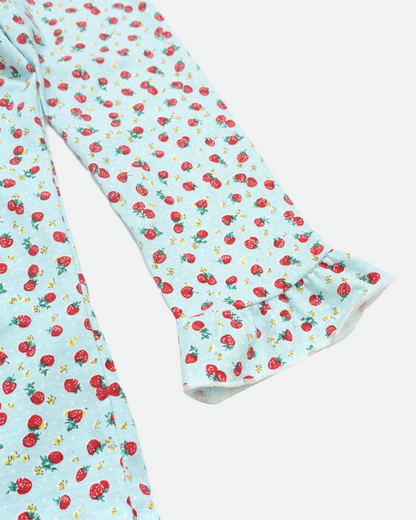 Little Strawberry Lace Top - Mint