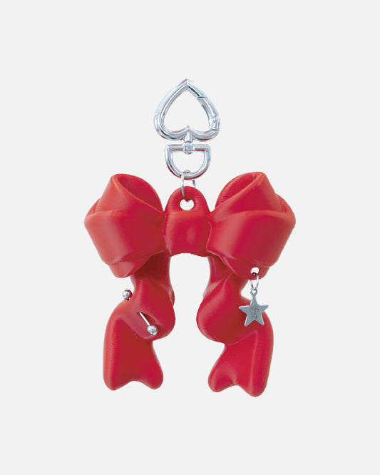 Ribbon Balm Keychain - Valentine Red