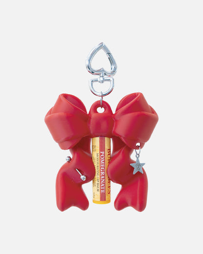 Ribbon Balm Keychain - Valentine Red