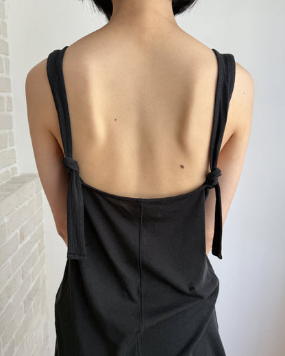Two Way Strap Dress - Black