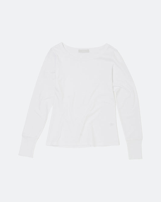 Snug Long Sleeve Top - White
