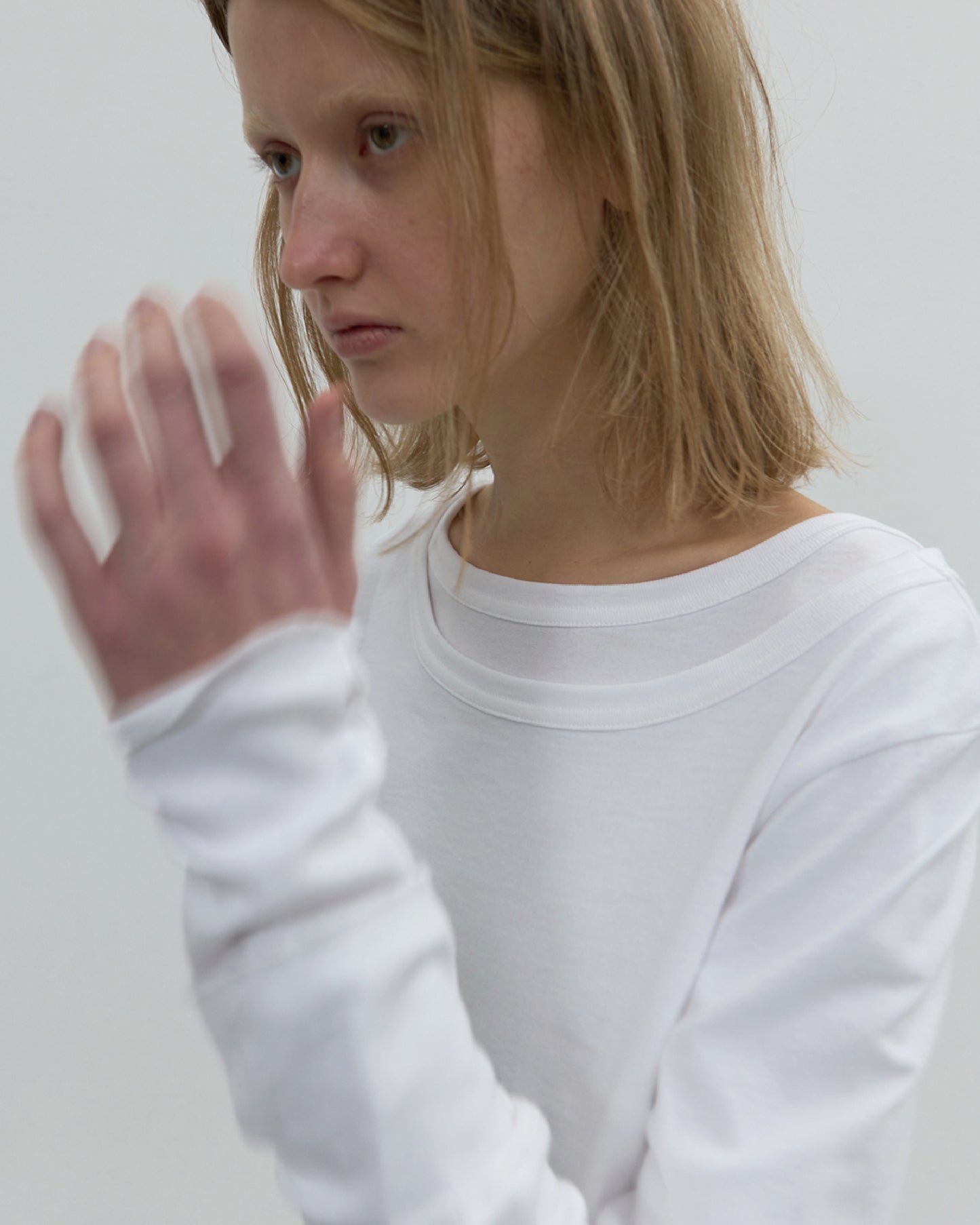 Snug Long Sleeve Top - White
