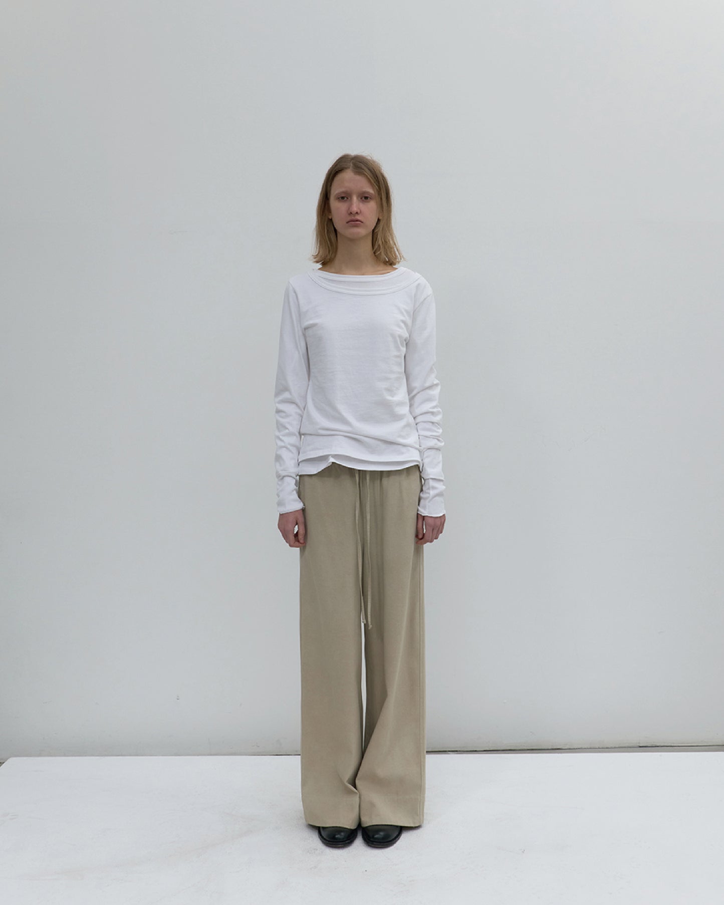 Snug Long Sleeve Top - White