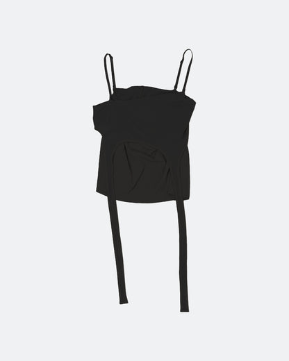Two Way Strap Dress - Black
