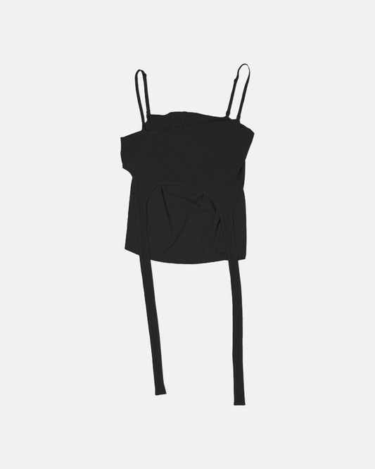 Two Way Strap Dress - Black