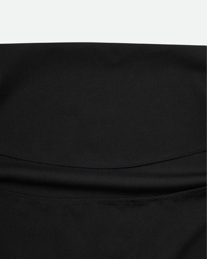 Backless Strap Dress - Black