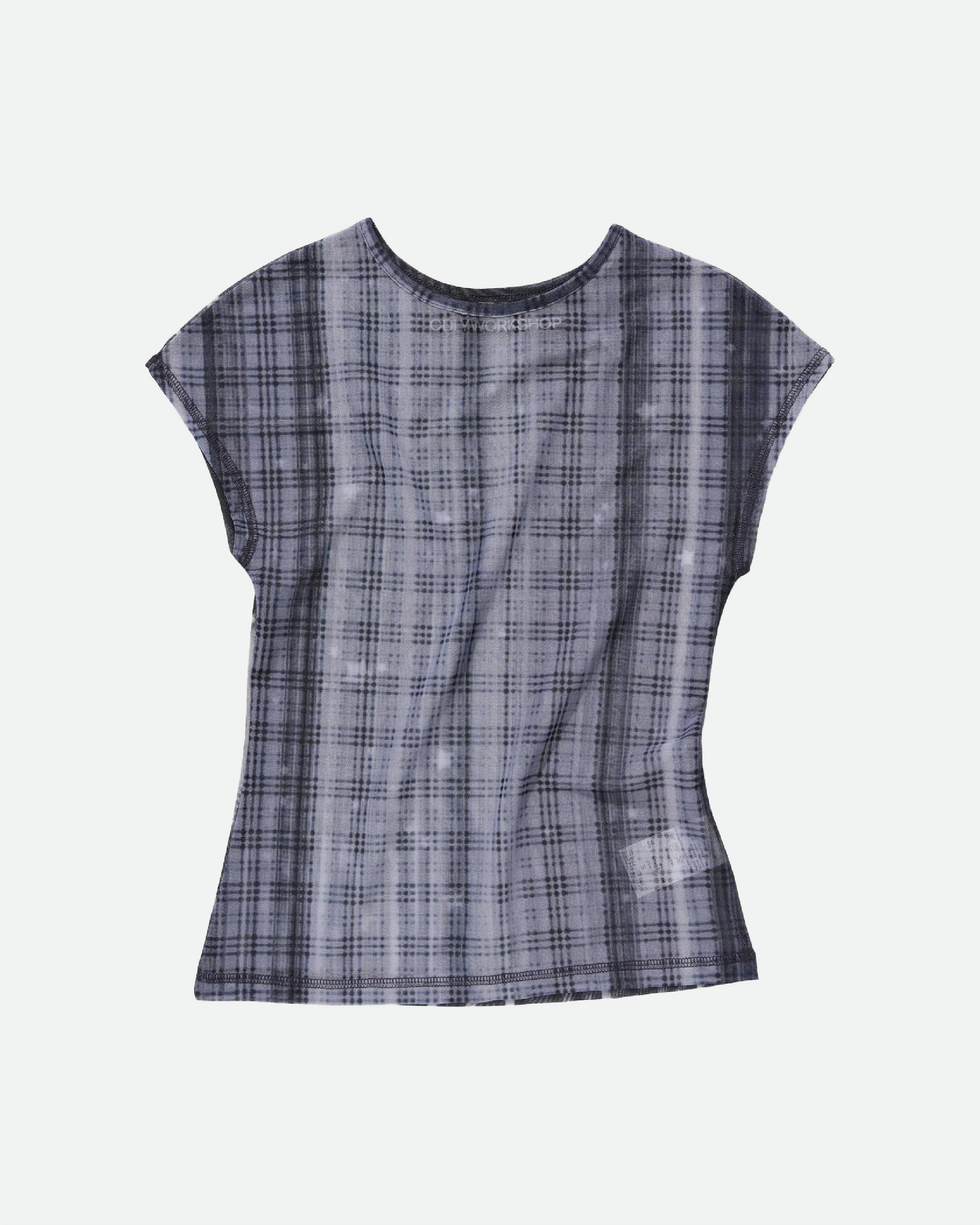 Silence Tartan Mesh Tee