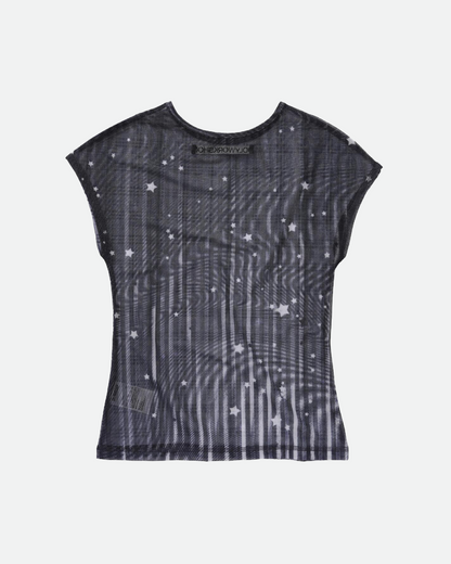 Silence Tartan Mesh Tee