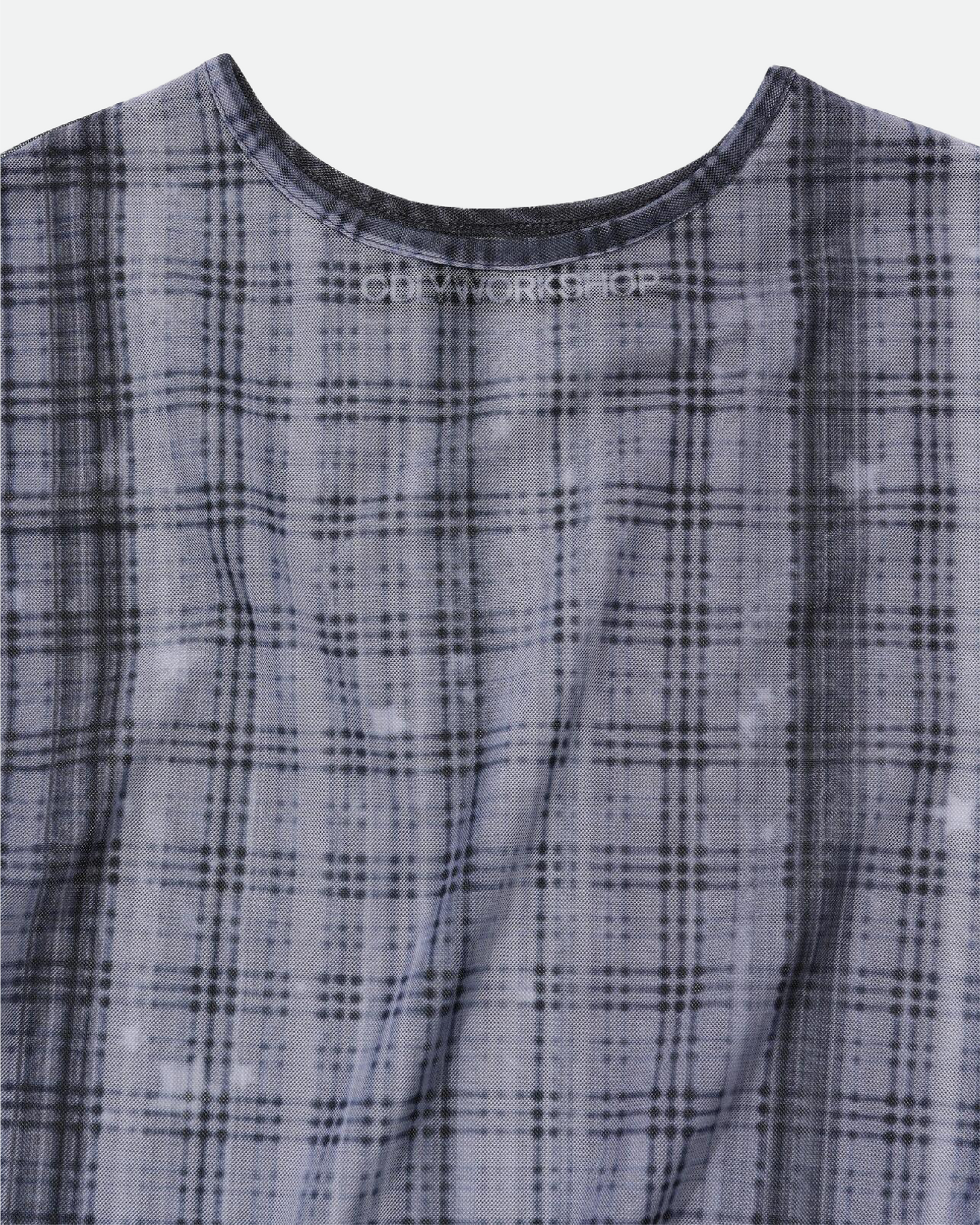 Silence Tartan Mesh Tee