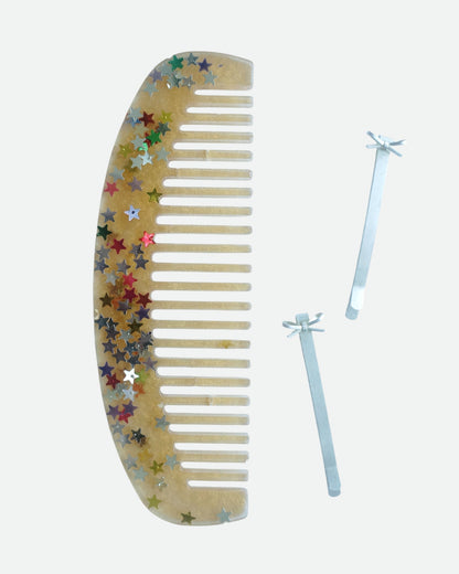 Glitter Comb - Toffee