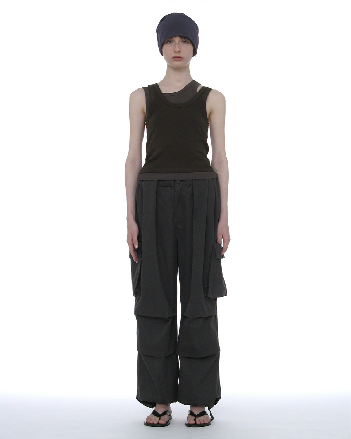 Overlay Sleeveless - Khaki Brown